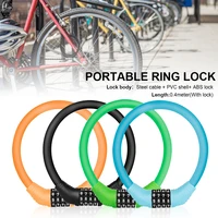 mtb road bike lock 4 digit password lock anti the security lock ring bicycle lock universal lock chain motorcycle cycling lock