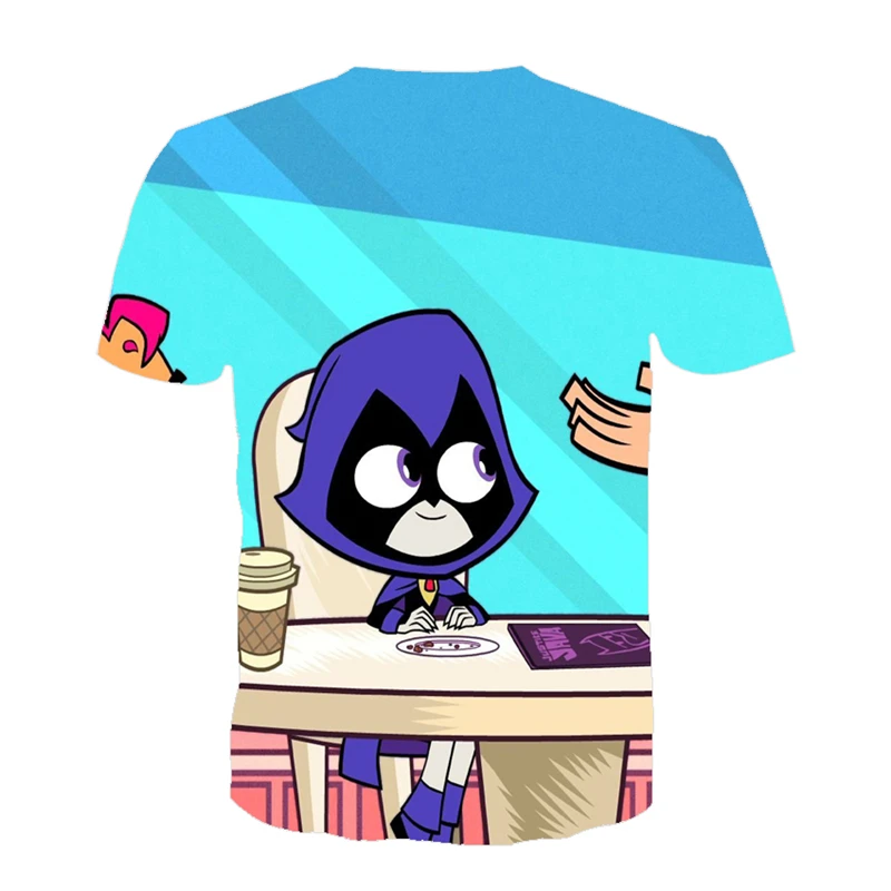

Children Summer Short Sleeve T Shirts Baby 3D Cat T Shirts Animal T Shirts Boys T Shirts Teen Titans Tops for 4T-14Years