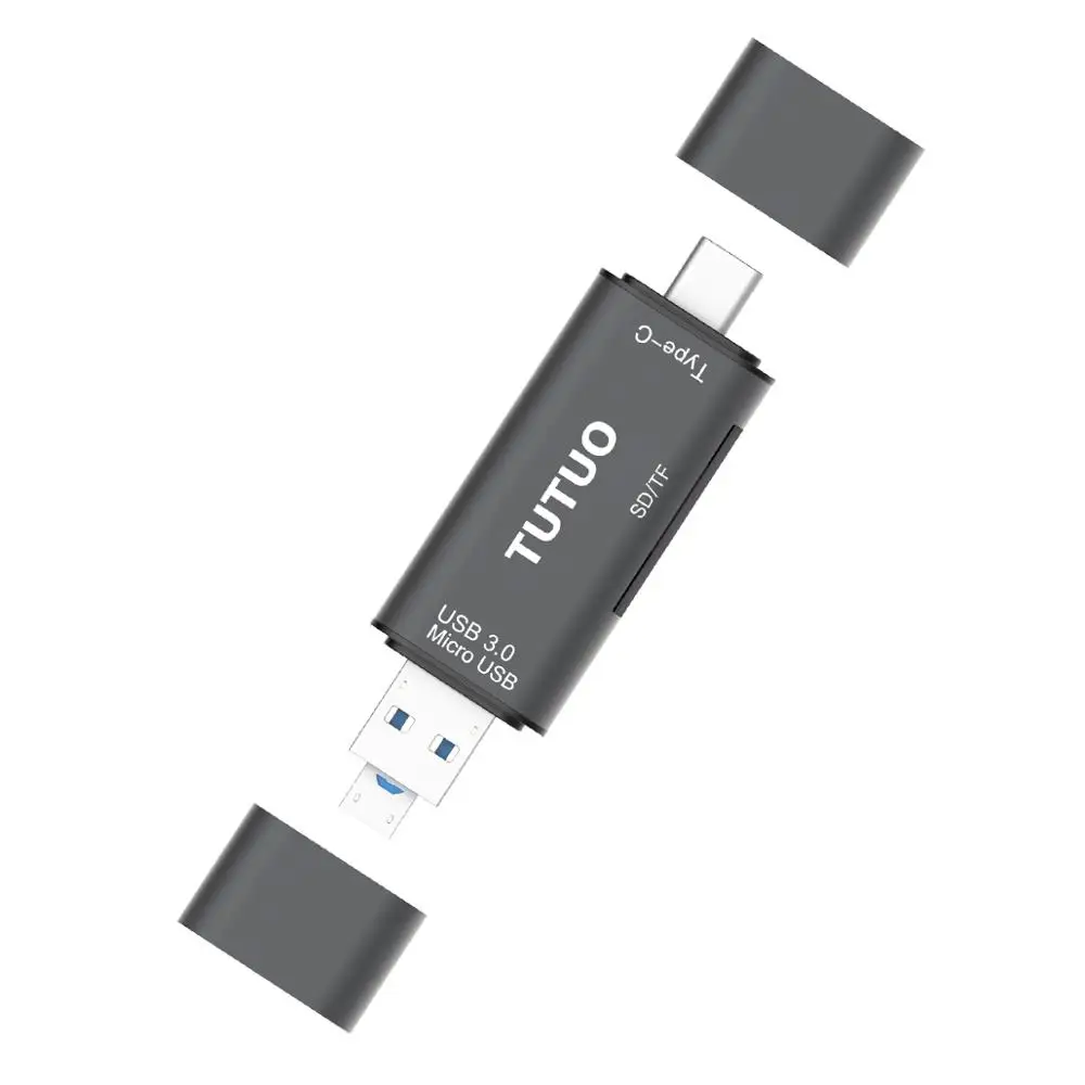 TUTUO устройство для чтения карт памяти USB 3 0 универсальные типы в 1 с C A и Micro OTG