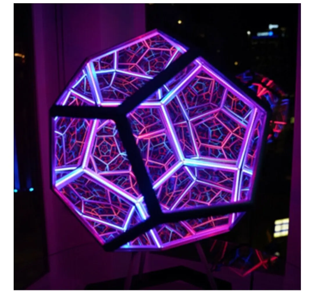 Ловушка Orb DIY LED Infinity Dodecahedron Рождество Хэллоуин украшение Mirror креативные крутые