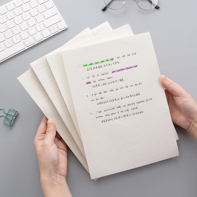 

4 шт., бумага B5 для письма, школьные и офисные принадлежности