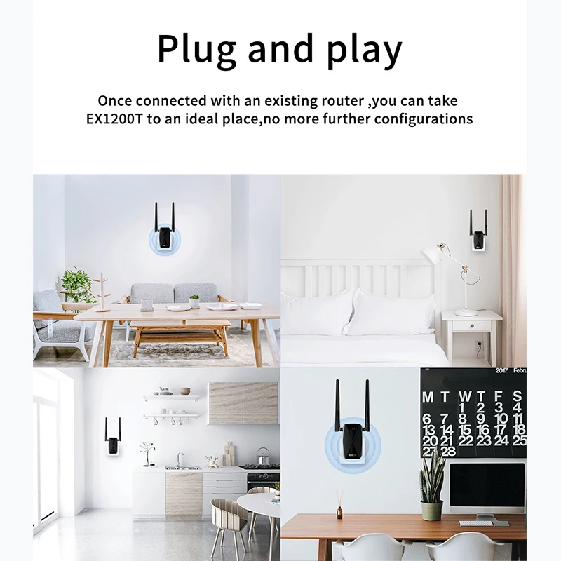 TOTOLINK AC1200 WI FI расширитель диапазона Dual Band ретранслятор EX1200T усилитель сигнала 2 4 г/5