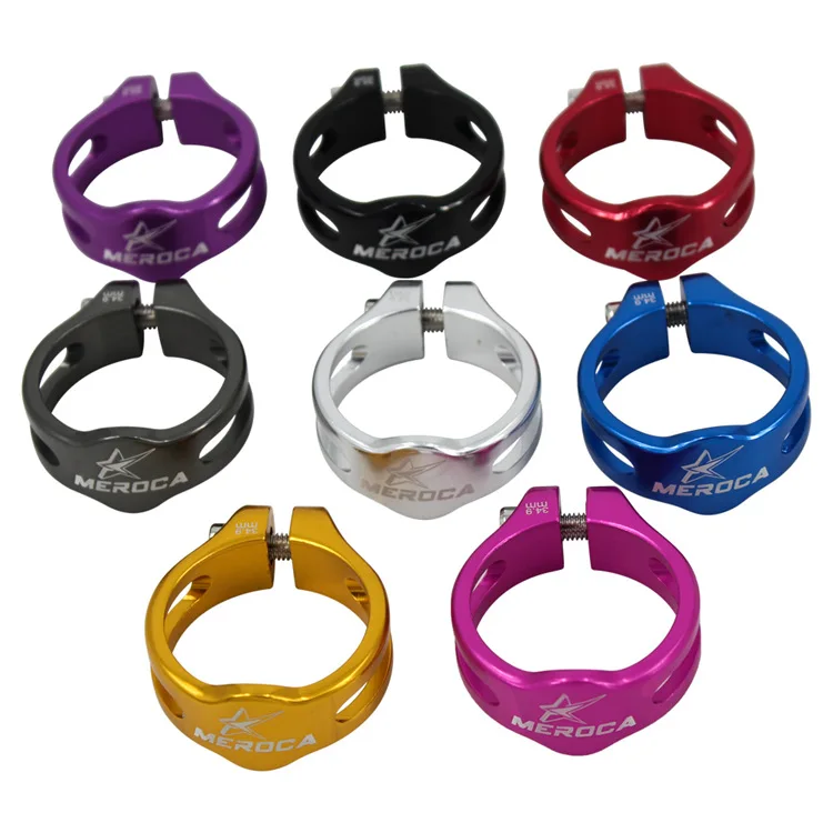 

MEROCA Aluminum CNC Superlight Bicycle Seatpost Clamp Lock 34.9mm Mountain Bike Parts For 30.4/30.8/30.9/31.6mm