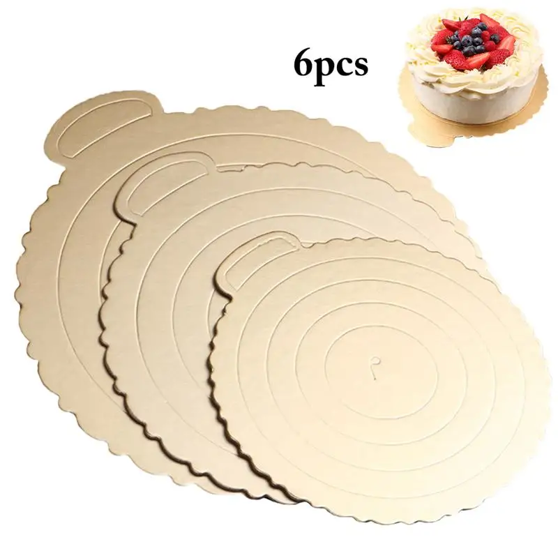 6 шт. круглая модная толстая доска для торта картонная круг | Дом и сад
