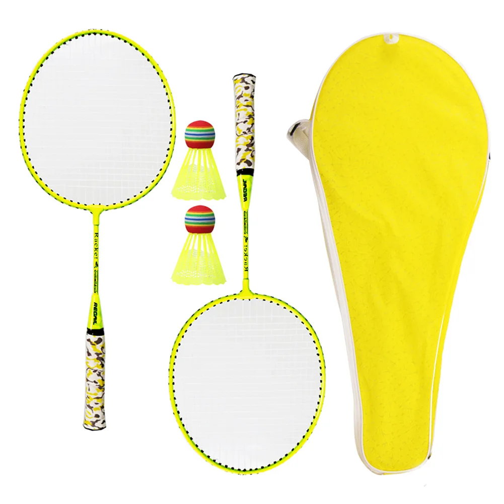 

Portable With Balls For Children Playground Rackets Badminton Set Beach Outdoor Sport Indoor Exercise Iron Alloy Workout