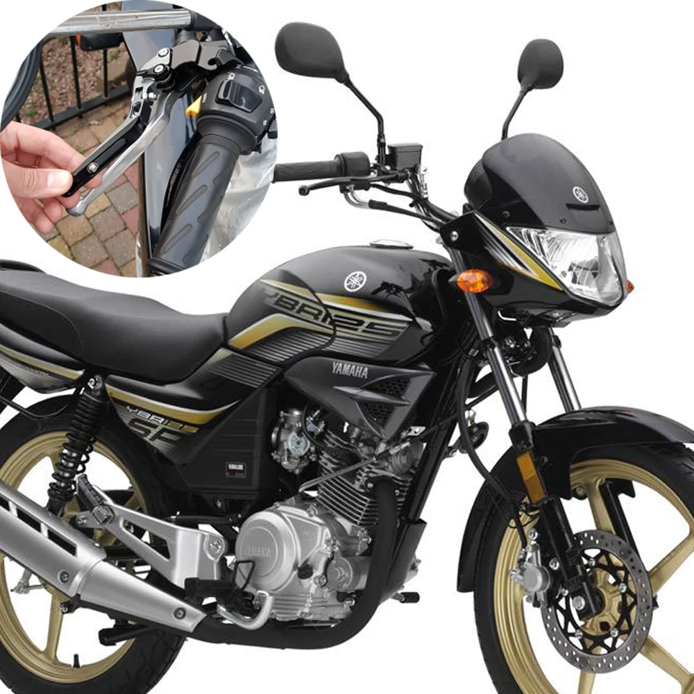 Мотоциклетные аксессуары запчасти руль для Yamaha YBR125 2005-2014 YBR 125 ЧПУ регулируемая