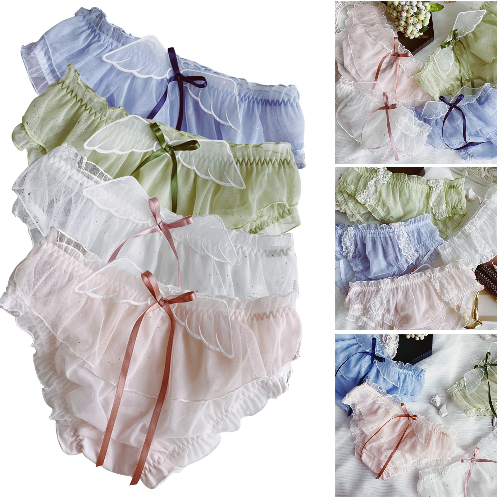 

Japanese Womens Girls Mesh Panties Briefs Lolita Underpants Underwear Intimates Comfy AC889