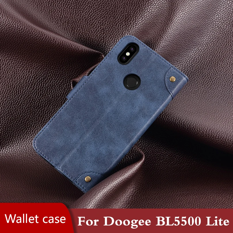 Флип чехол книжка для Doogee BL5500 Lite кожаный телефона противоударный Магнитный