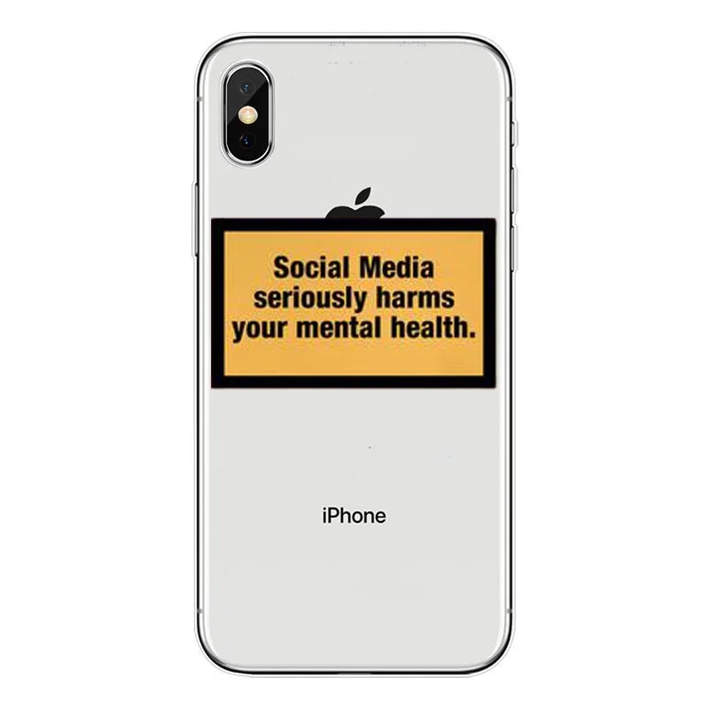 Социальные сети серьезно вредит вашему душевному здоровью Телефон чехол для iPhone