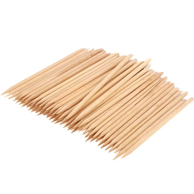 

10/20/50/100pcs Cuticle Pusher and Cutter Multifunction Point Drill Wood Remover and Cutter Manicure and Pedicure Nail Art Tools