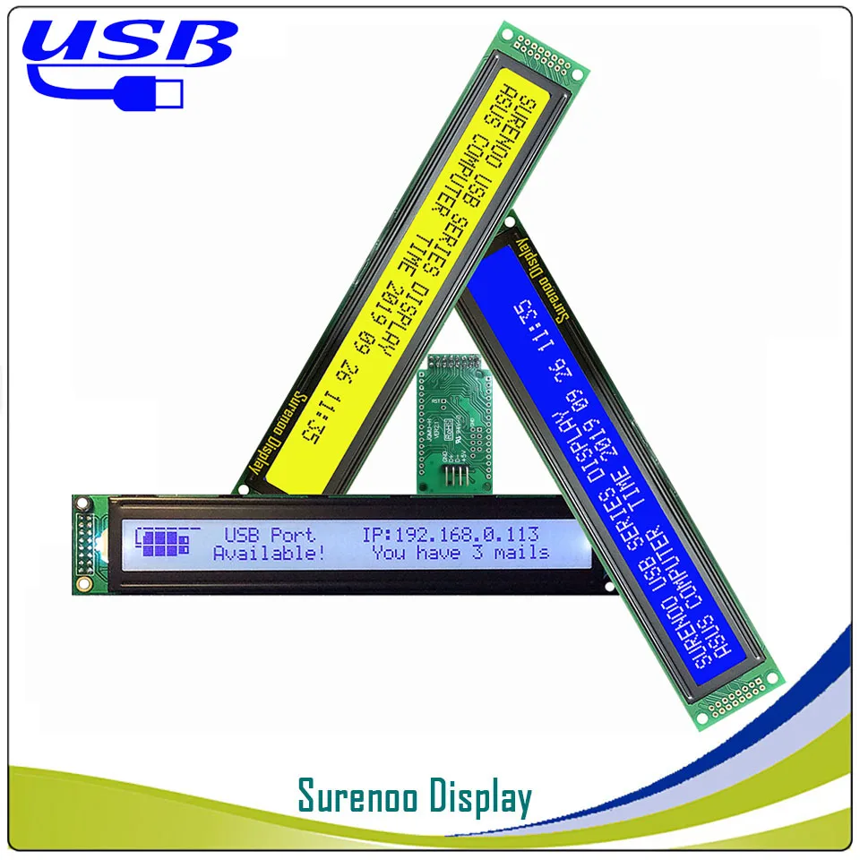 ЖК-дисплей 2USB USB 402 40X2 4002 персонаж ЖК-дисплей модуль Экран дисплея Панель справочная информация: подходит ЖК-дисплей Smartie& AIDA64 для DIY(сделай сам