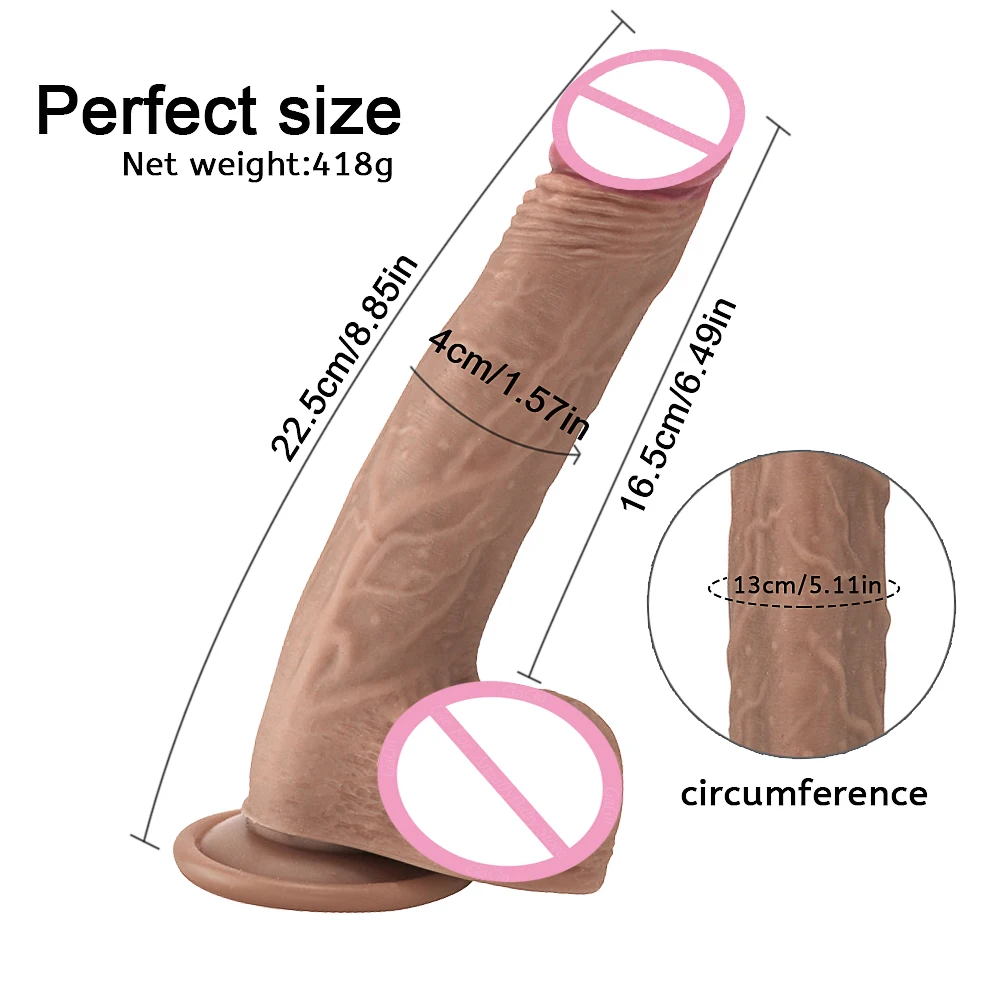 GaGu реалистичный большой фаллоимитатор гибкий пенис член с присоской на ремешке