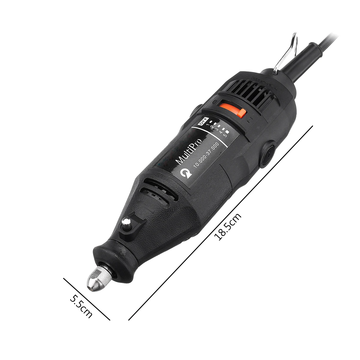 

130W Electric Grinder 5-Speed Adjustment Mini Drill Polishing Rotary Grinding Milling Cutting Engraving Tool With Accessories