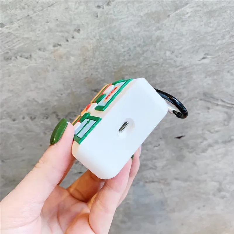 Мультяшный 711 удобный магазин для airpods чехол стерео Беспроводная Bluetooth гарнитура Набор для airpods 1/2 мягкий чехол зарядная коробка