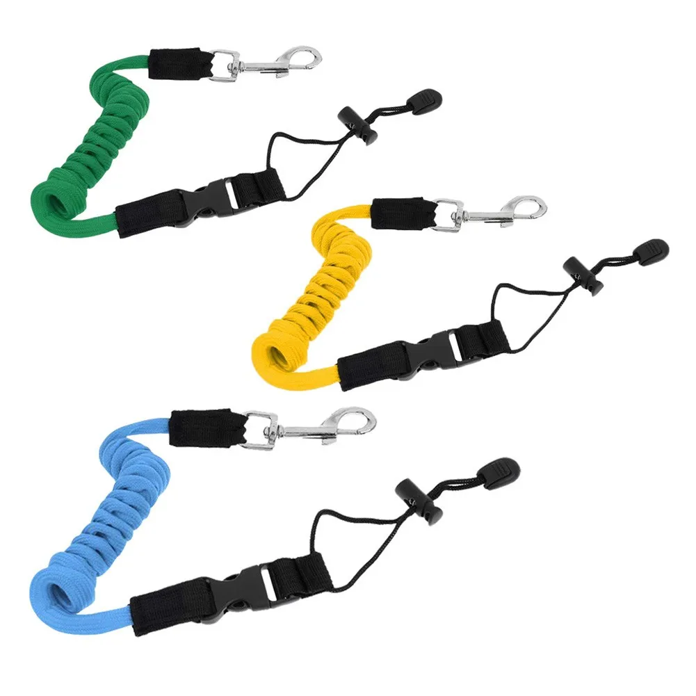 

Elastic Coiled Paddle Leash For Kayak Canoe Lanyard Safety Fishing Rod Cord Rope Surfing Surfboard Rowing Boat Accessories