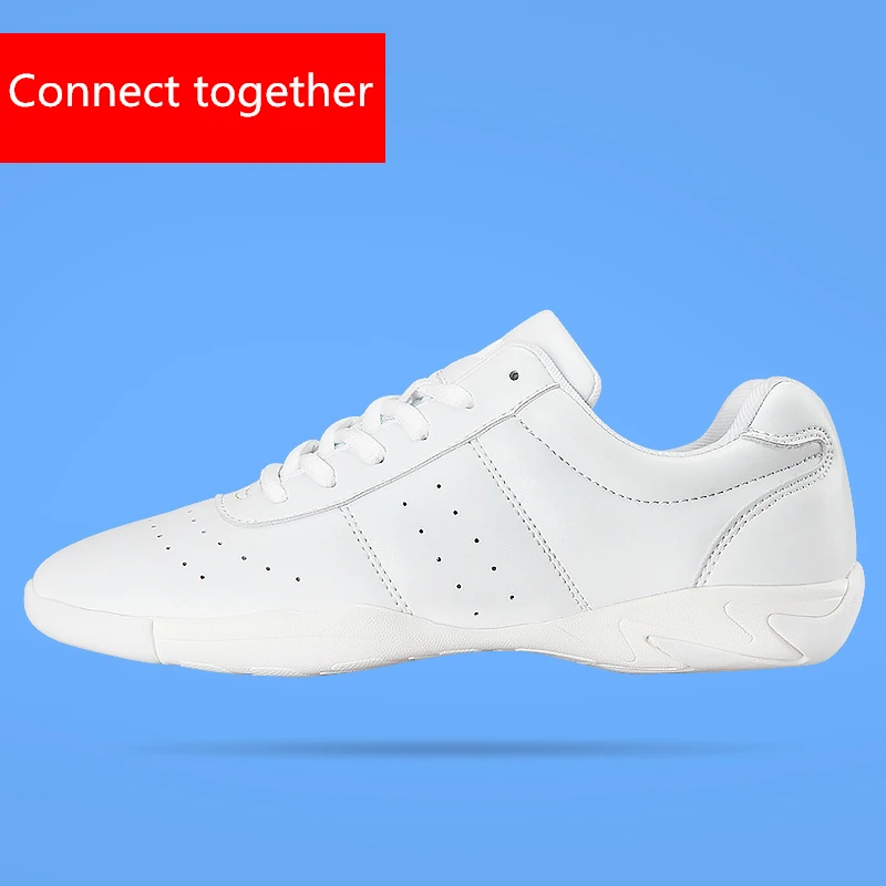 6683 new cheerleading shoes sports shoes women's white dance shoes competitive aerobics shoes fitness shoes