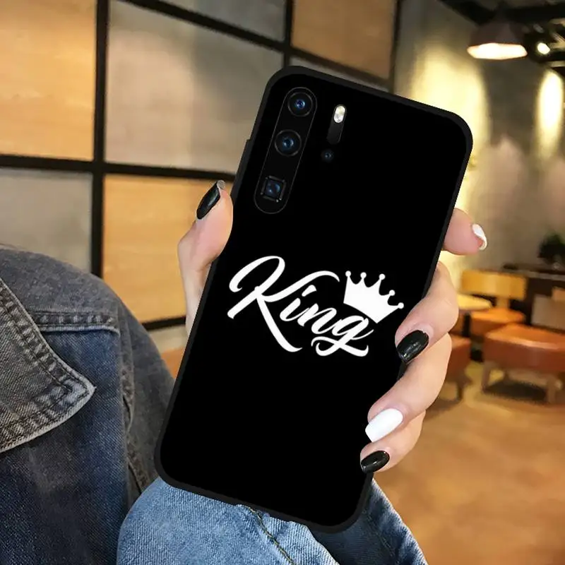 

king and queen Phone Case Funda For Huawei P9 P10 P20 P30 Lite 2016 2017 2019 plus pro P smart