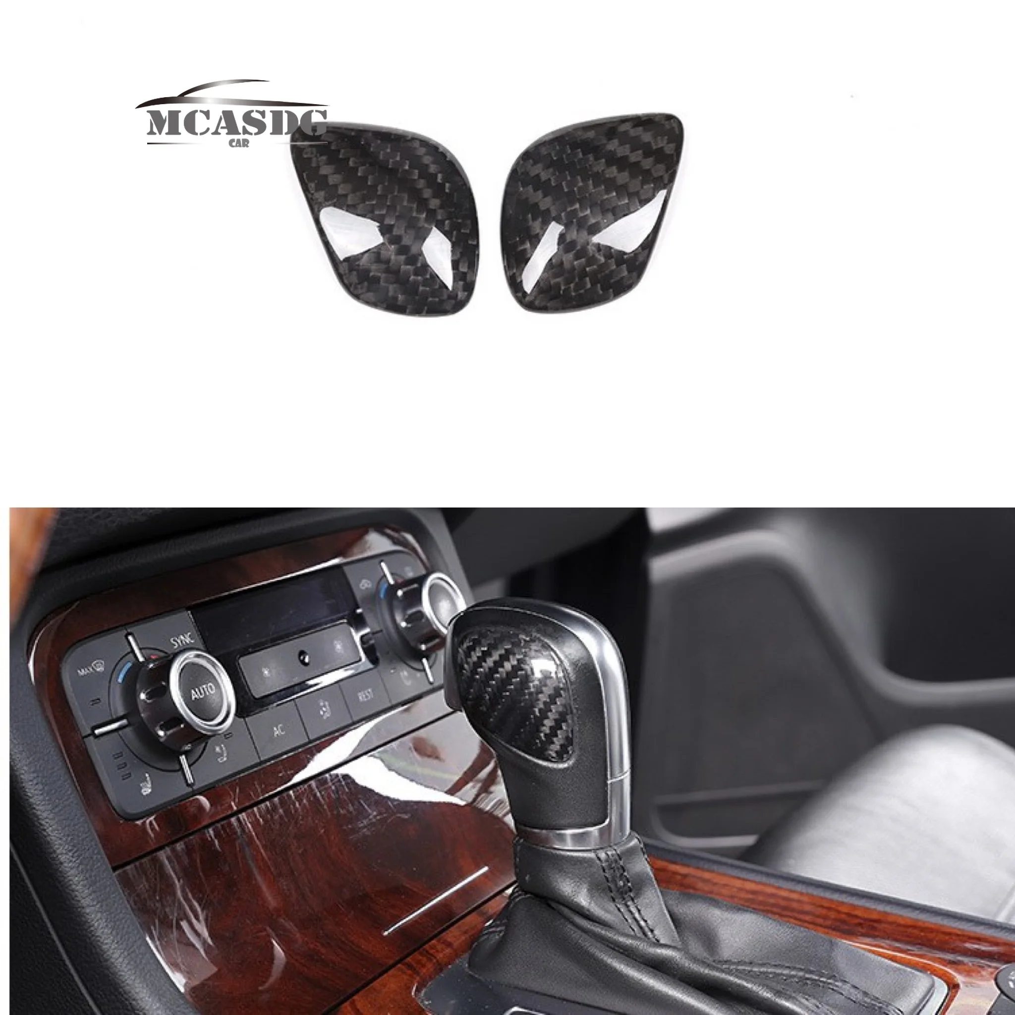 

Real Carbon Fiber Gear Shift Cover Trim Fit for VW Jetta 2012-2019