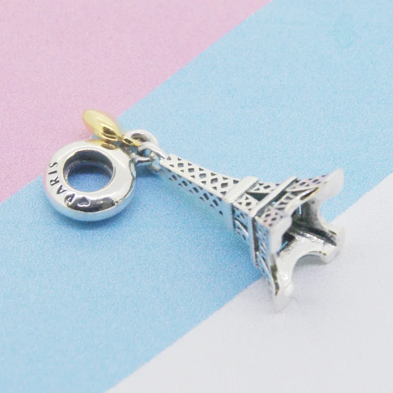 

Silver Iron Tower Bead Pendant Charms Fit Women Beads Bracelets Jewelry Gift