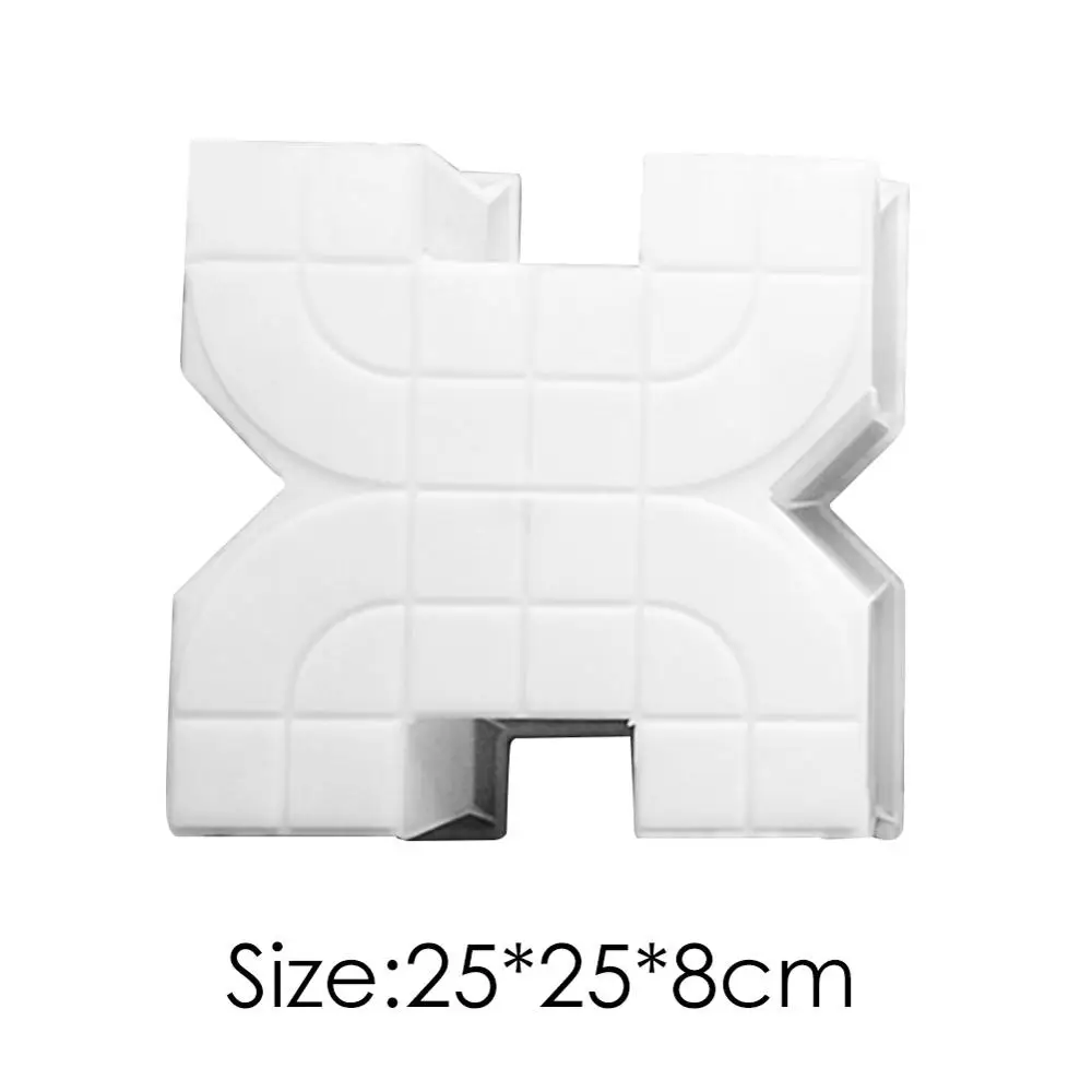 250x250x80mm Сад ходьбы тротуара Плесень DIY вручную мощения цемента кирпич камень дороги бетонные формы путь производитель для сада двора тротуара - Цвет: 250x250x80mm