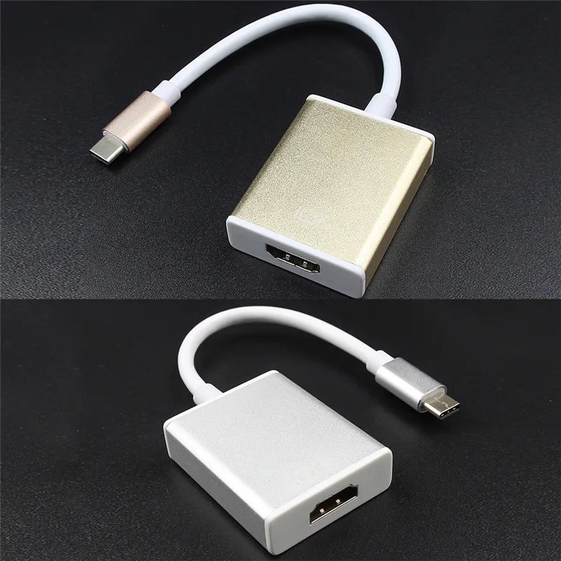 Адаптер 1080P 3D 4K USB-C Type-C USB 3 1 штекер-HDMI гнездо кабель-конвертер поддержка для Macbook LCD