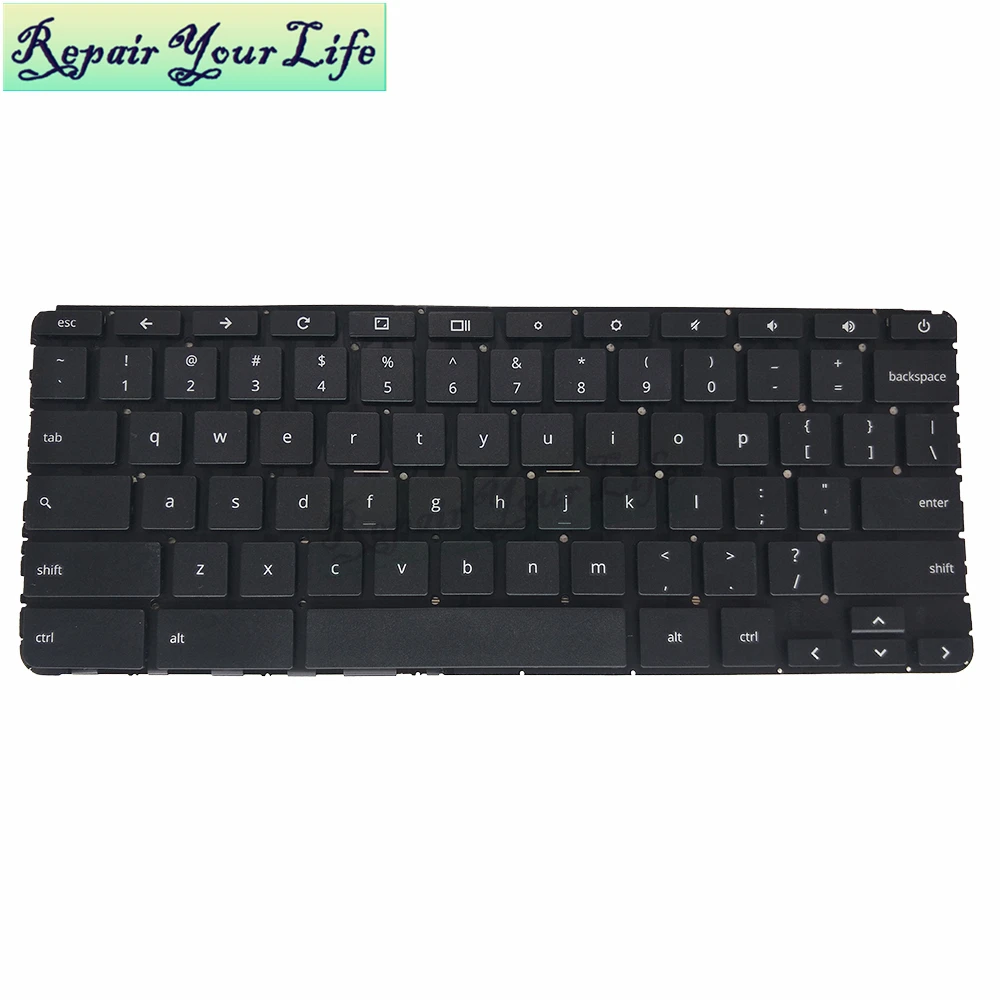 

laptop keyboard for HP Chromebook 11 G5 11-V US English NSK-CU6SW 9Z.NBTSW.601 855623-001 black without frame brand new