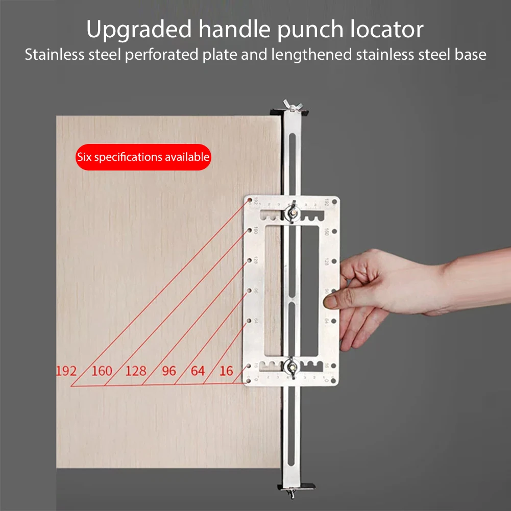 

Door Knob Handle Hole Locator Punch Locator Installation Jig and Shelf Pin Jig Boring Hole Drill Guide Positioner Tool
