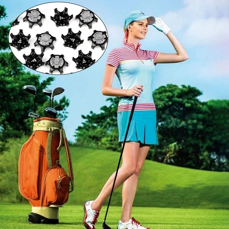 

30PCS Easy to Change Studs, Universal Anti Skid Golf Shoes,with Golf Spike Wrench,Golf Shoe Spikes Replacements Part
