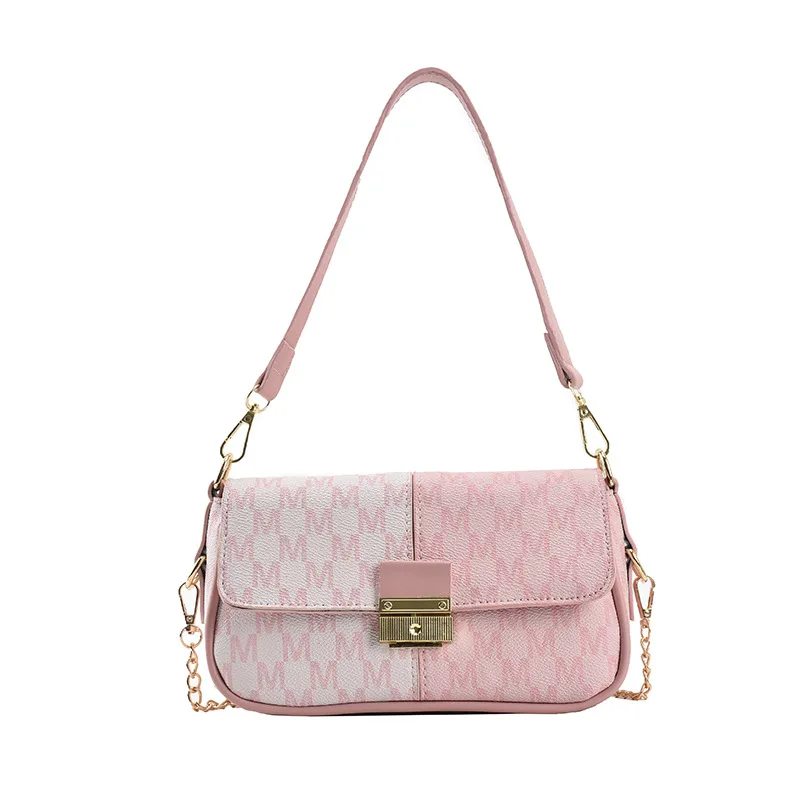 

New Hit Color Retro Letter Printing Ladies Small Square Bag Korean Version Of Simple One-shoulder Diagonal Small Bag