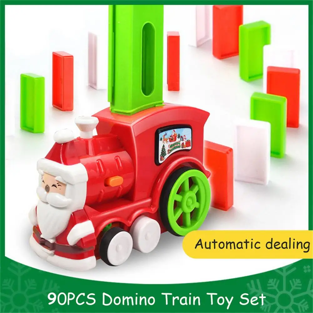 The Domino Game Car Toy Set Automatic Placement Train With Light Sound Educational DIY Gift | Игрушки и хобби