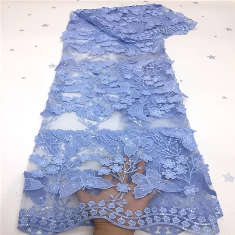 

Latest french tulle lace fabric 2020 sequins lace fabric high quality african nigerian wedding dress 5yards