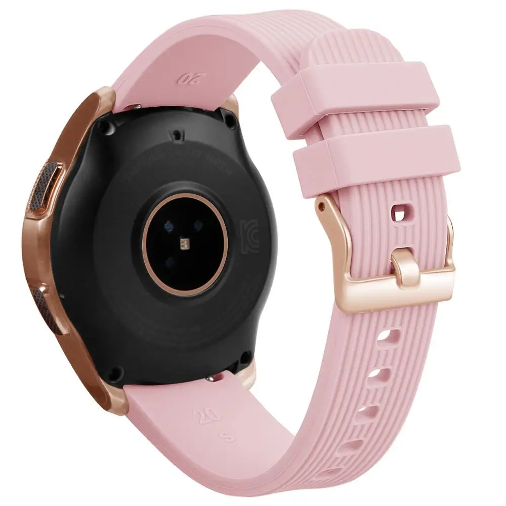 Ремешок 20 мм для Samsung Galaxy Watch Active силиконовые спортивные часы Gear Sport S2 Классические