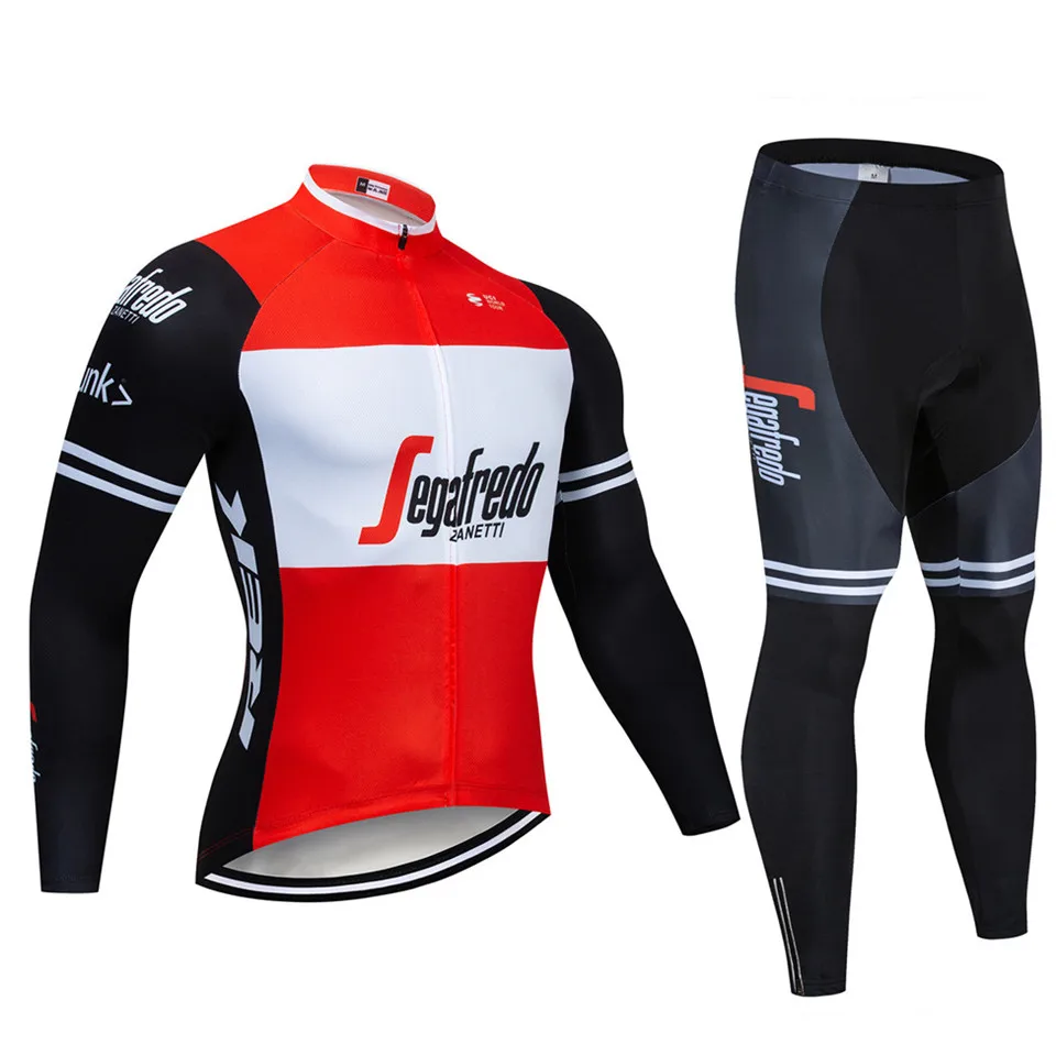 Cycling suit Pro с длинными рукавами весна для пеших и вело походов Джерси комплект велосипедная Одежда Форма гоночный велосипед одежда Одежда Майо Ropa Ciclismo - Цвет: Cycling suit