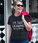 Женская футболка с коротким рукавом и принтом надписи I'm That бабушка