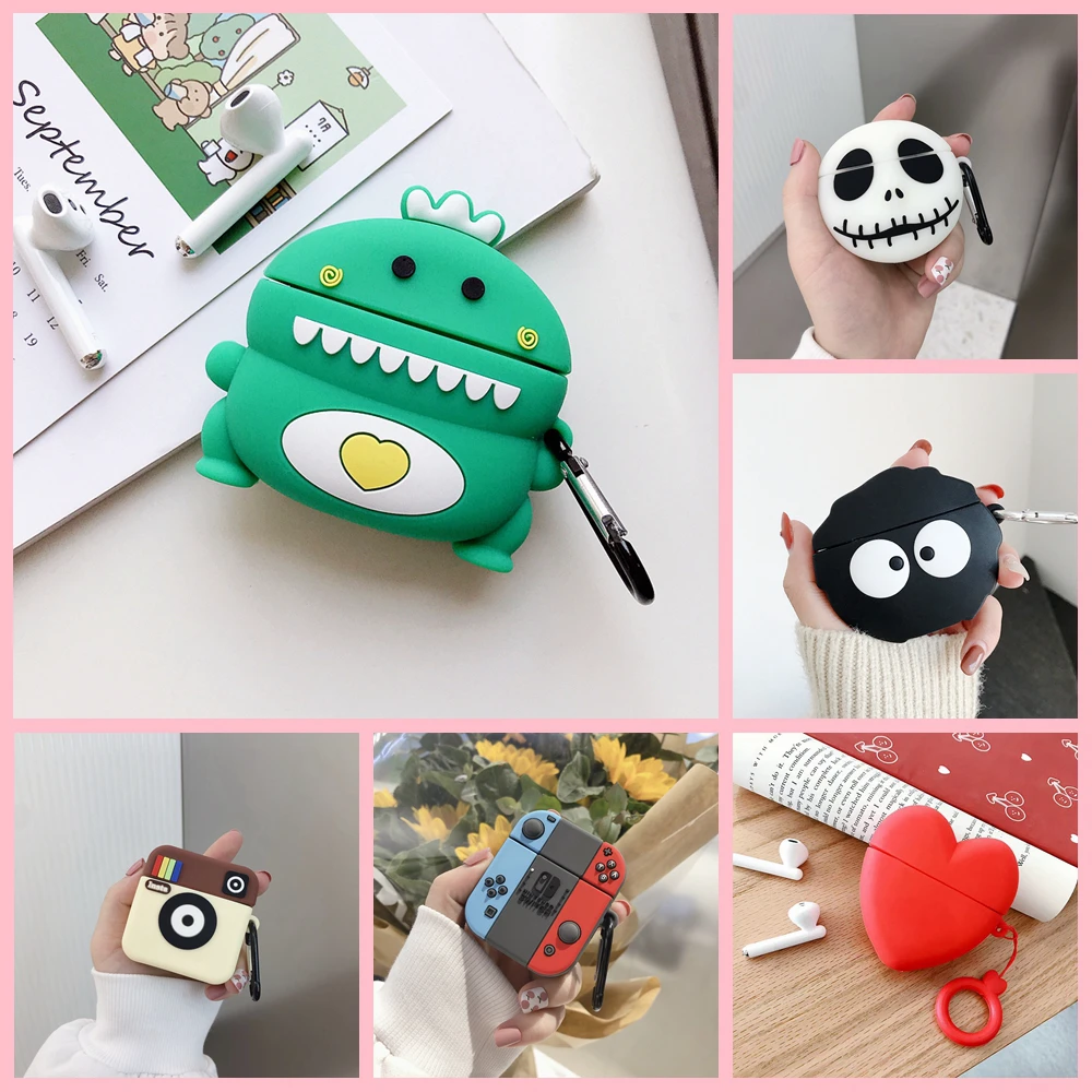Мультяшный милый чехол для беспроводных наушников Edifier TWS200 силиконовый Lollipop pods