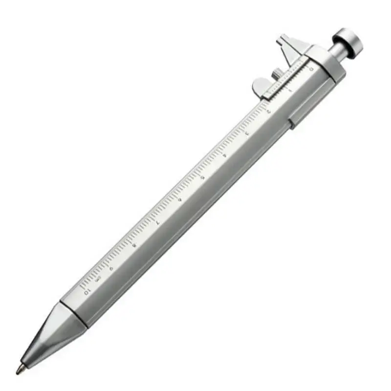 

LOLO Plastic 1Mm Multifunction Gel Ink Pen Vernier Caliper Roller Ball Pen Stationery Ball-Point Ruler Student Supplies Gift