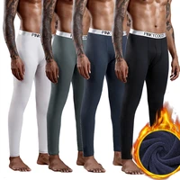 thermal underwear men warm first layer man underwear bottoms long johns leggings fleece lined compression quick drying