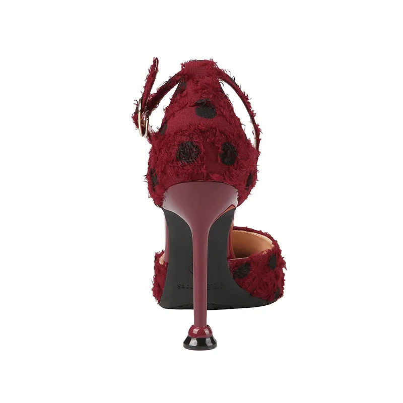 2019 женские летние босоножки на высоком каблуке 9 5 см цвет бордовый белый розовый