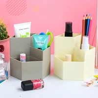 multifunctional desktop pen holder office school storage box color plastic box creative pen holder makeup brush storage box