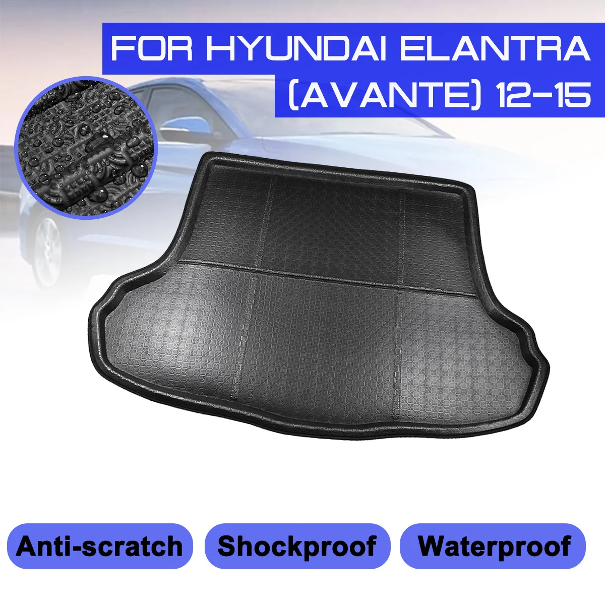 

Автомобильный коврик для багажника Hyundai Elantra Avante 2012, 2013, 2014, 2015