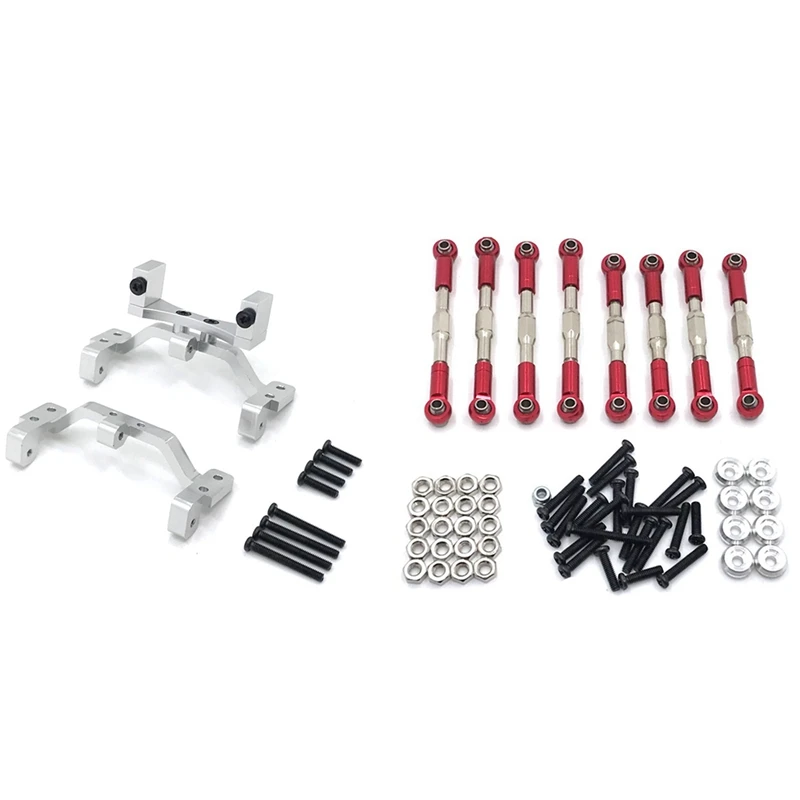 

1 набор металлических тяговых стержней для рулевого управления и 1 набор тяговых стержней для радиоуправляемого автомобиля, Базовые Кроншт...