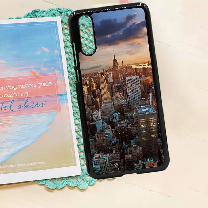 

NYC NEW YORK city lanscape luxury Anti-fall Phone Case shell PC for iPhone 11 12 pro XS MAX 8 7 6 6S Plus X 5S SE 2020 XR
