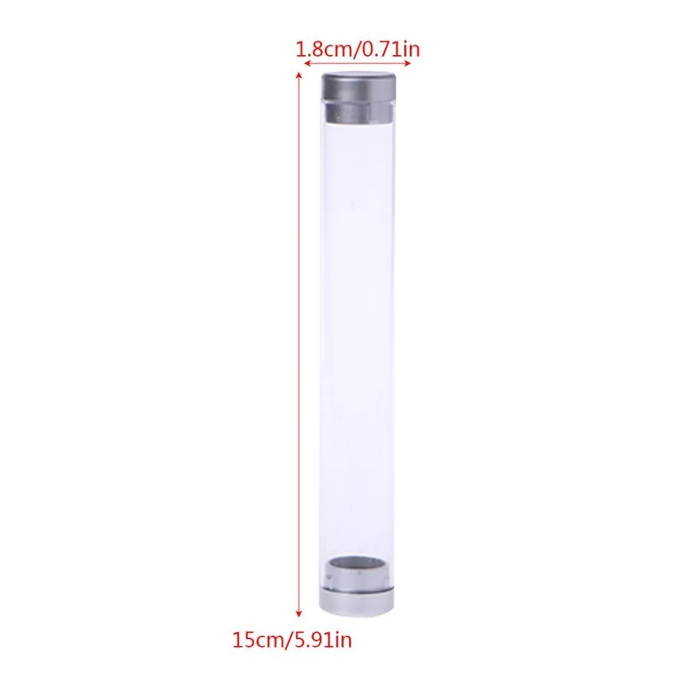 

Transparent Cylinder Case Pen Storage Box Stationery Organizer School Office Use