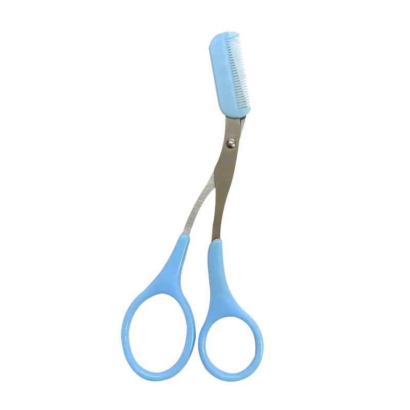 

Eyebrow Trimmer Scissor with Comb Facial Hair Removal Grooming Shaping Shaver Cosmetic Makeup Accessories Tool Face Shaver 1PCS