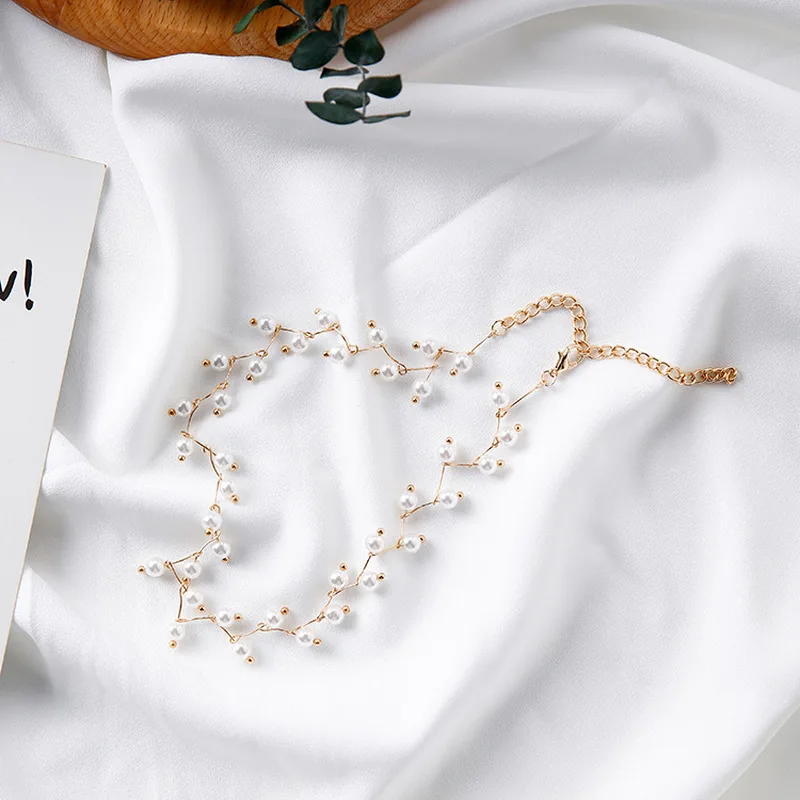 Трендовое элегантное массивное ожерелье Очаровательные бусы из искусственного