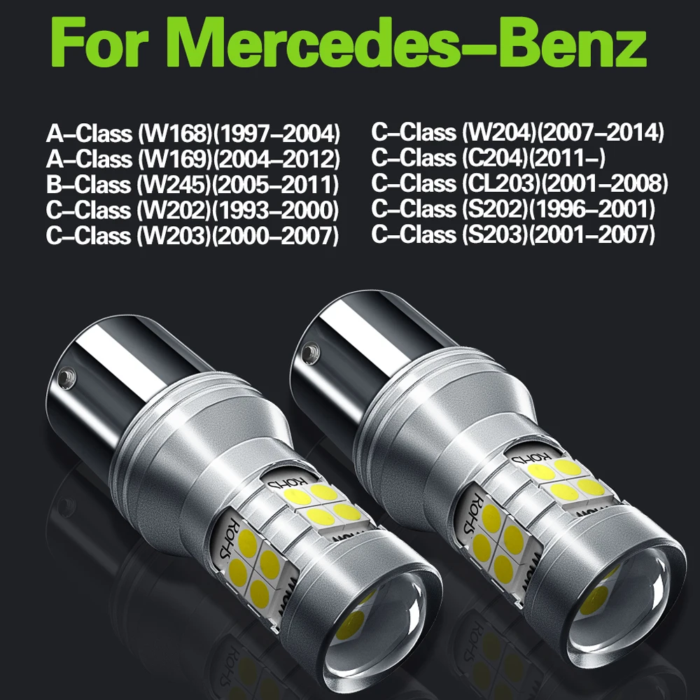 Фсветильник задний светодиодный Canbus P21W BA15S лампа для Mercedes Benz A B C Class W168 W169 W245 W202 W203