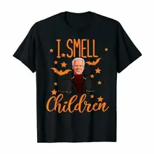 Детская футболка на Хэллоуин с надписью I Smell Kids Joe Biden 2020|Мужские