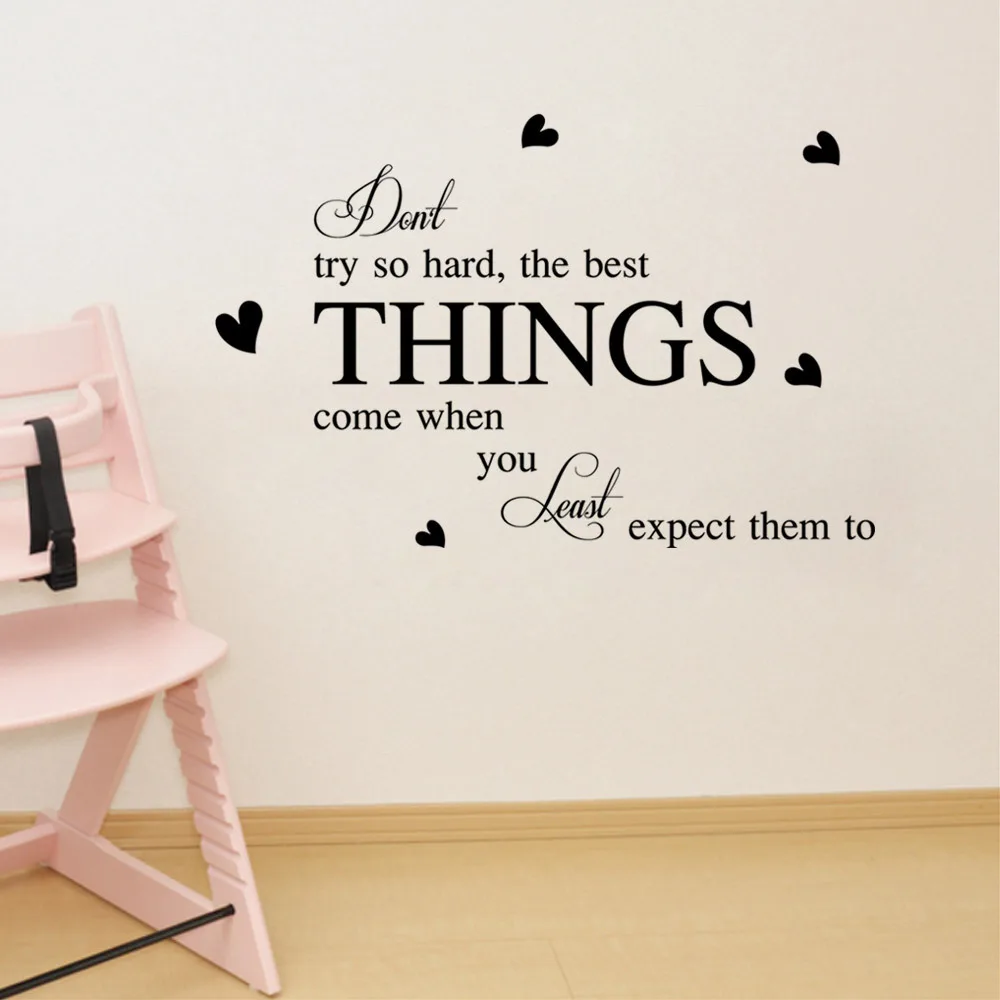 Детская комната слоган на английском языке наклейки стену для спальни гостиной