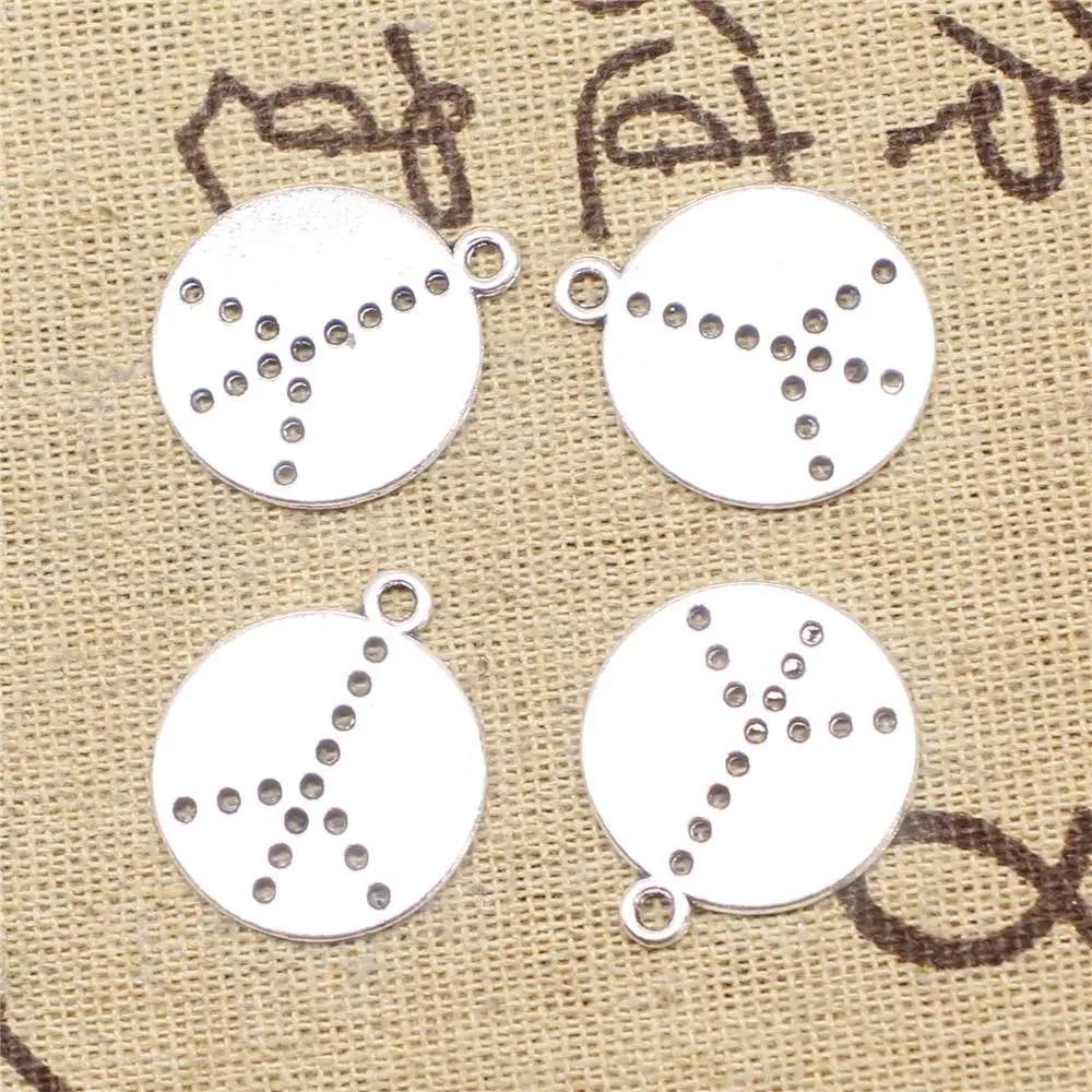 

Supplies For Jewelry Making 5pcs 20x23mm Antique Silver Color Peace Sign Charms