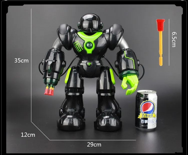 

[Funny] Multi-function intelligent programming remote control robot RC toys Rotating Dance music light shooting fighting robot